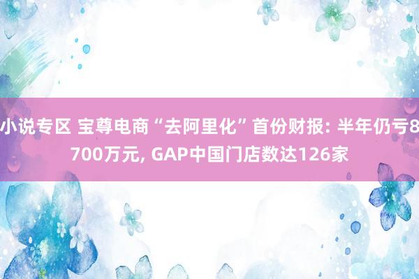 小说专区 宝尊电商“去阿里化”首份财报: 半年仍亏8700万元， GAP中国门店数达126家