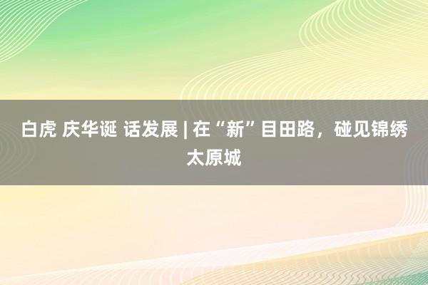 白虎 庆华诞 话发展 | 在“新”目田路，碰见锦绣太原城